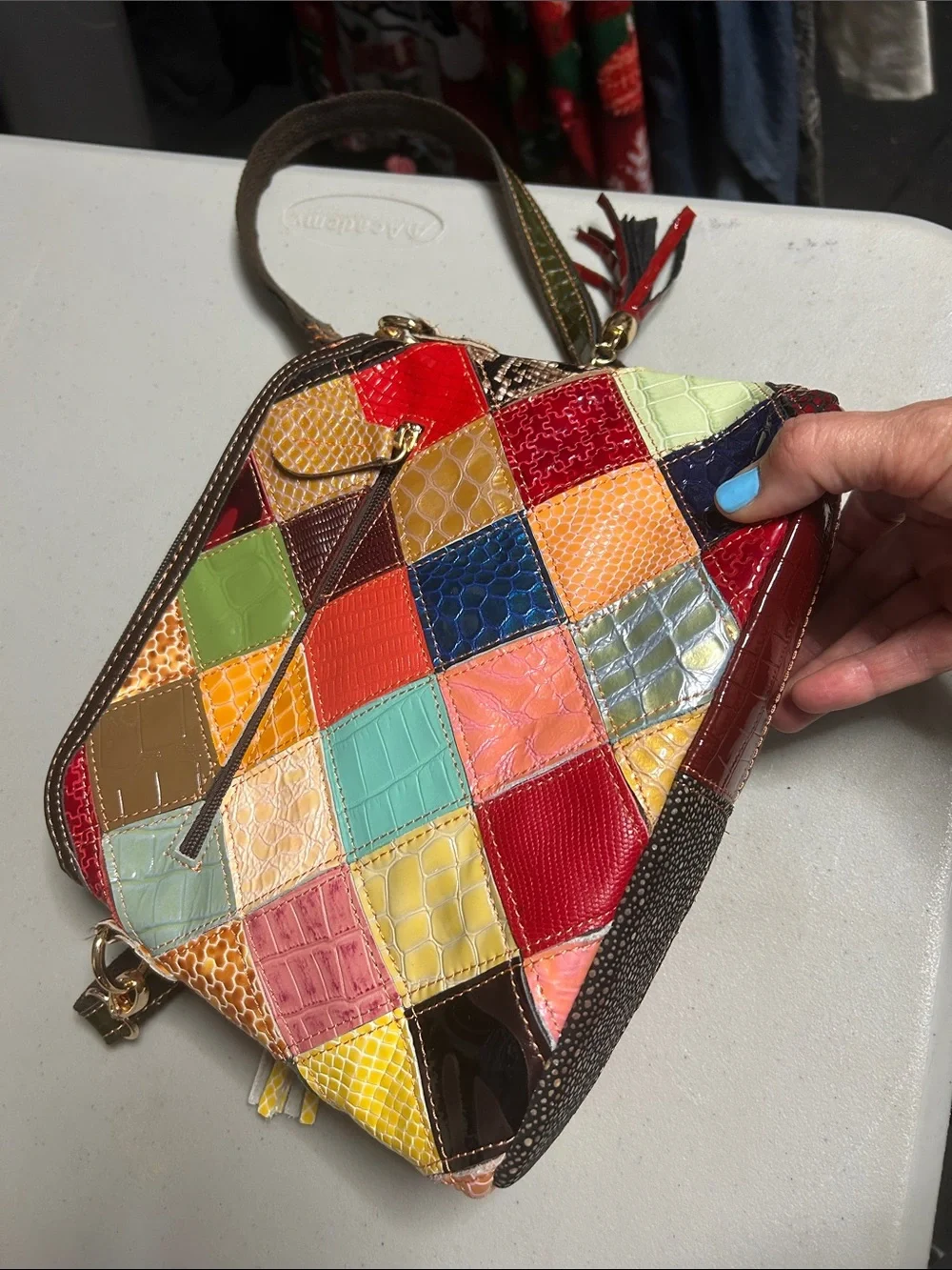 Patchwork multi colored purse - Picture 4 of 7